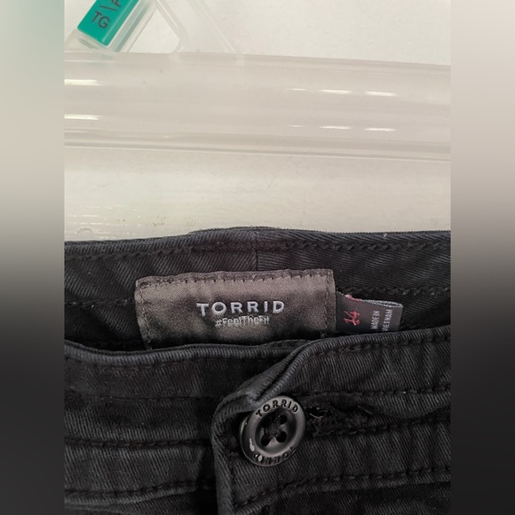 Black Torrid Button Pocket Detail Shorts - Picture 3 of 8